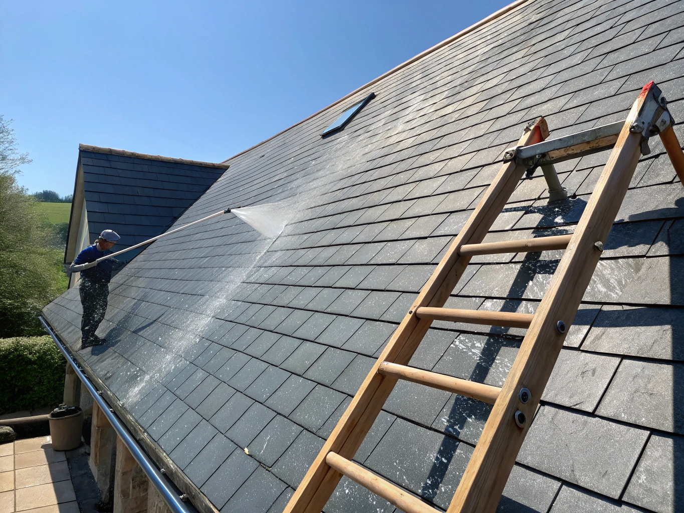 Roof Soft Washing - After